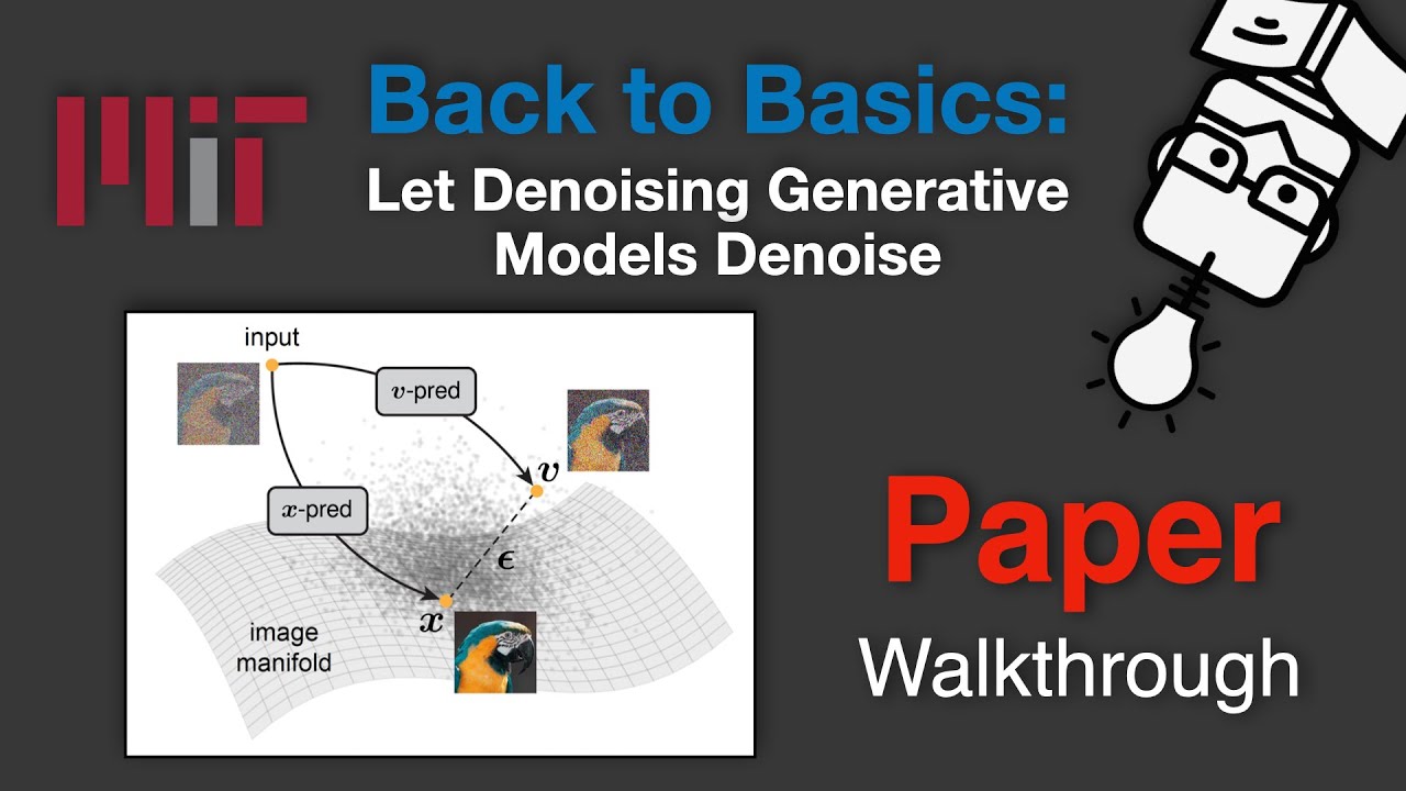 datamlistic's tweet card. Back to Basics: Let Denoising Generative Models Denoise - Paper...