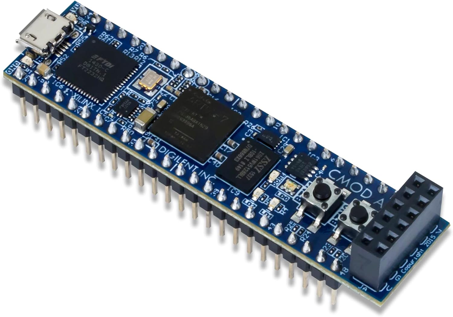 GlobalCmd's tweet card. Digilent Cmod A7: Breadboardable Artix-7 FPGA Module (Cmod A7-35T)