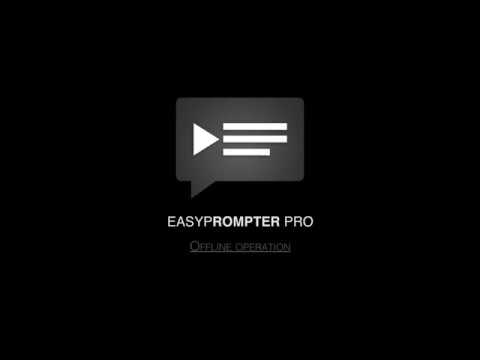 EasyPrompter's tweet card. EasyPrompter Pro - Offline operation