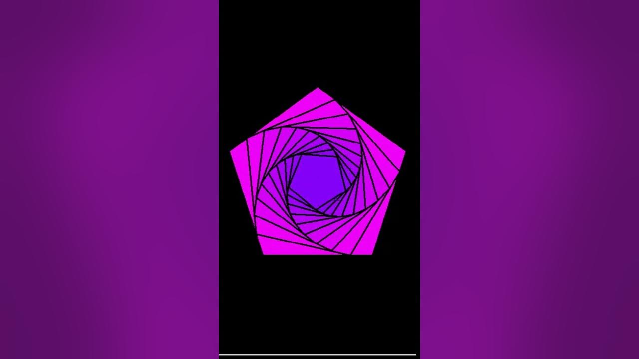 Jubilee671's tweet card. Shorts 081824 Pentagon Swirl Made with Clipchamp #simplepythonart...
