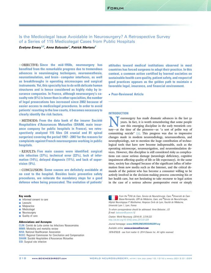 DocsDel's tweet card. Since the mid-1950s, neurosurgery has benefited from the remarkable progress due to tremendous advances in neuroimaging techniques, neuroanesthesia...