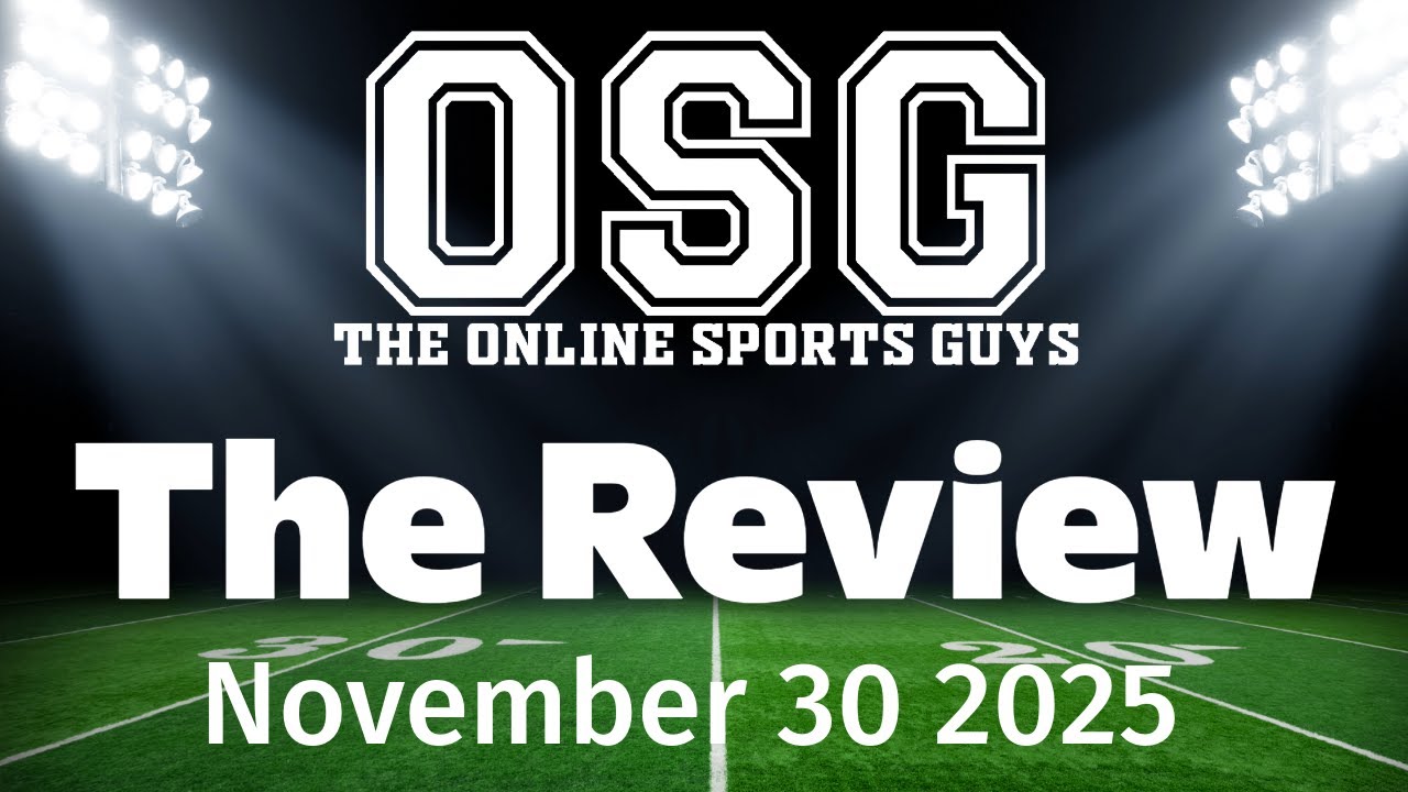 osgsports's tweet card. The Review 11 30 25