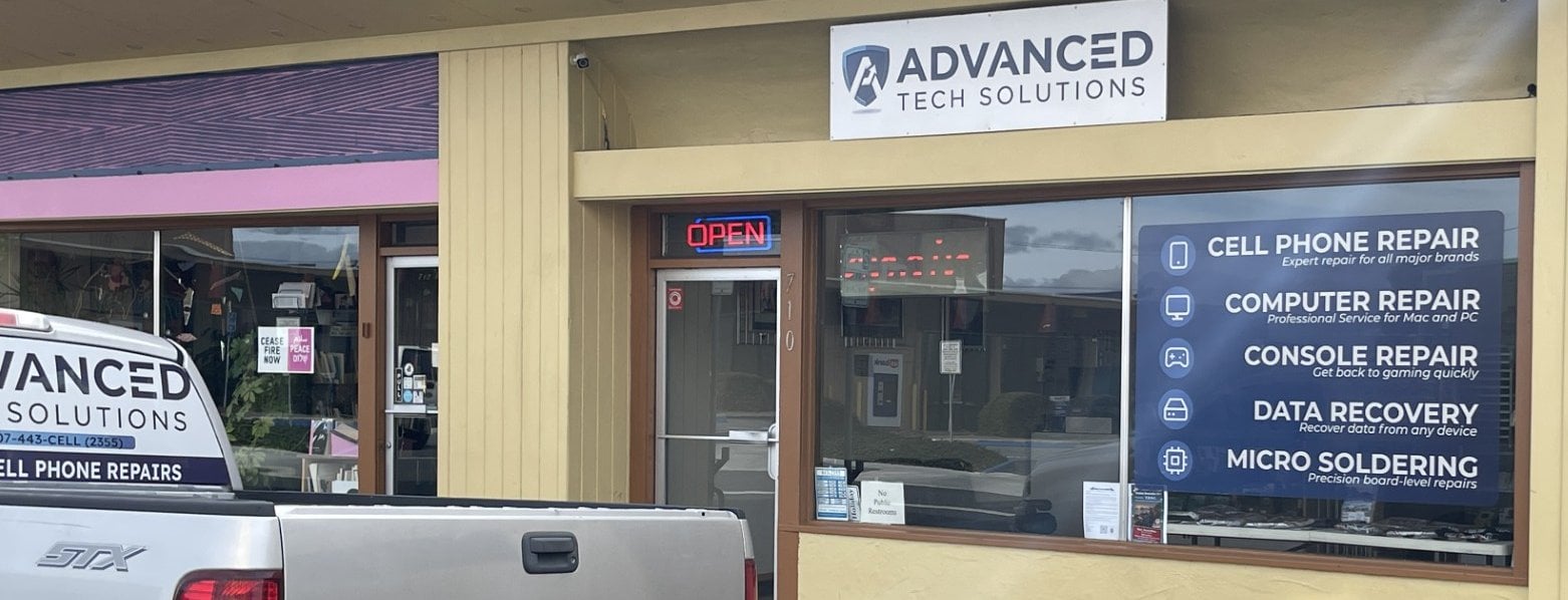 TechCareOrg1's tweet card. “Advanced Cellular & Repair, a trusted name in Humboldt County for mobile device repairs, [recently] announced it is officially changing its name to Advanced Tech Solutions.”