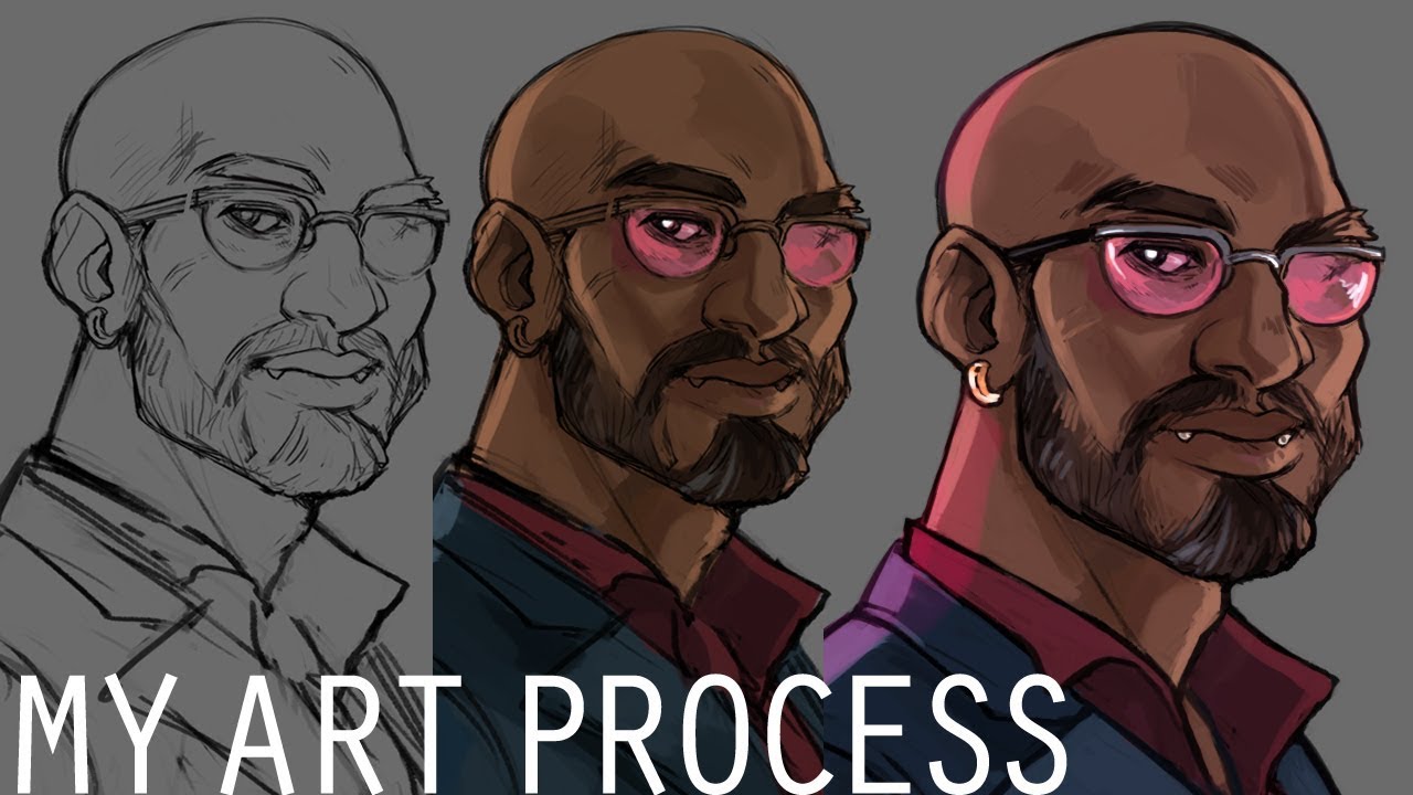 GalacticJonah's tweet card. My Art Process - A look at Lineart