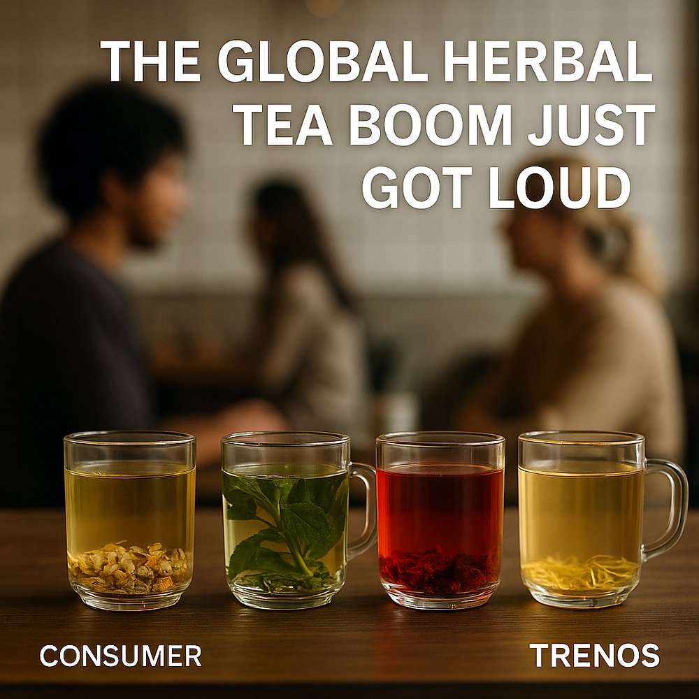 MuZlandia's tweet card. The global herbal tea market is quietly steeping into one of the world’s biggest “natural wellness” plays — hitting US$2.49 billion in 2022 and steaming toward US$4.33 billion by 2032. A neat 5.6%...