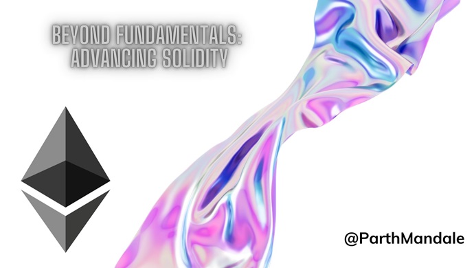 blackslate's tweet card. Beyond Fundamentals: Advanced Solidity