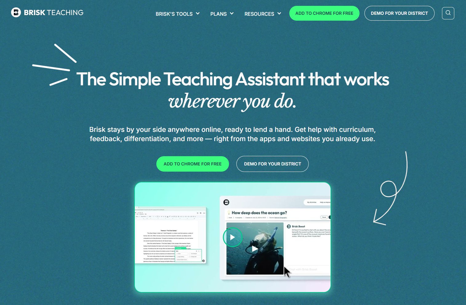 MrSilvaEdu's tweet card. Brisk is the best AI for teachers and schools, offering free AI tools for education that fit seamlessly into your routine. With an AI lesson plan generator and tools for instruction, feedback, and...