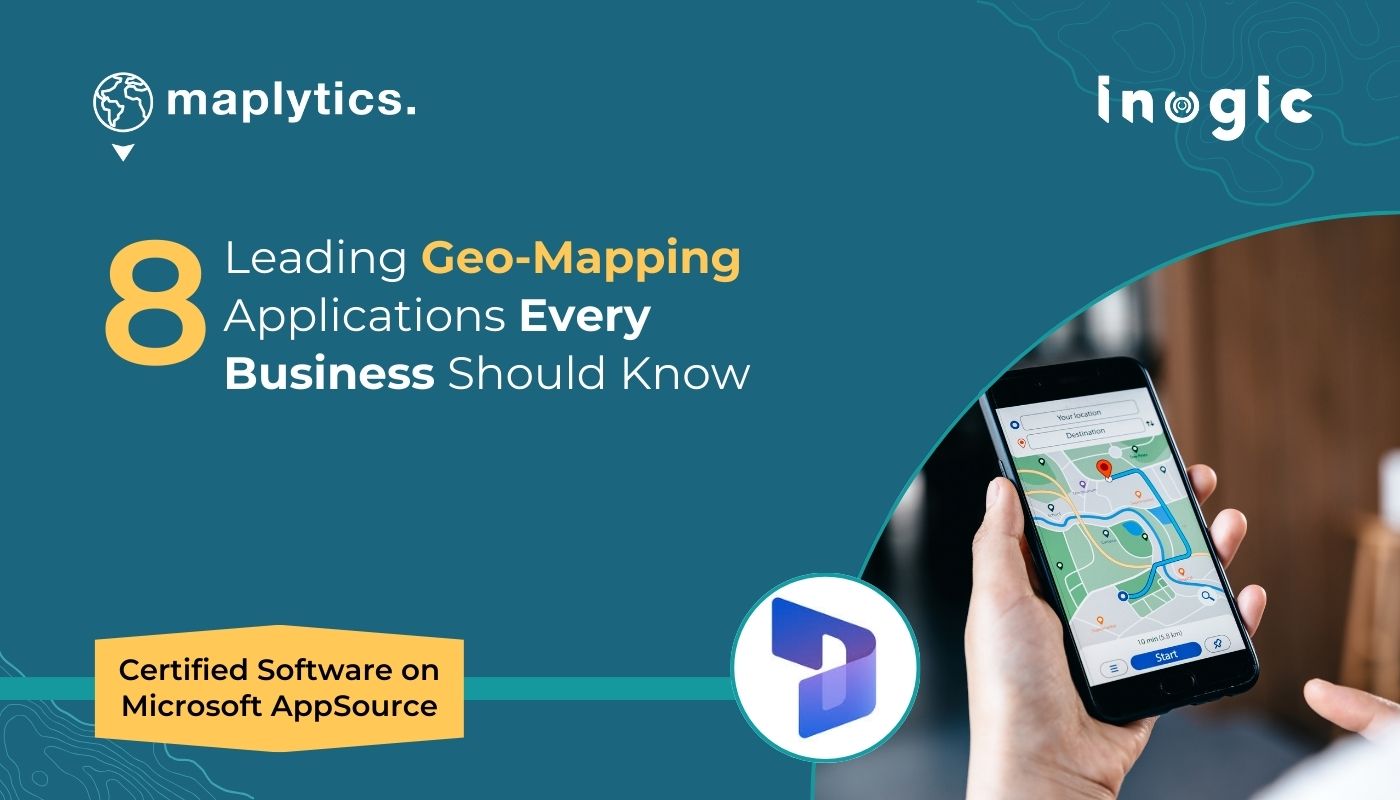 inogic's tweet card. Explore the top 8 geo-mapping applications that matter in 2026. Pick a tool that fits your CRM and workflow.