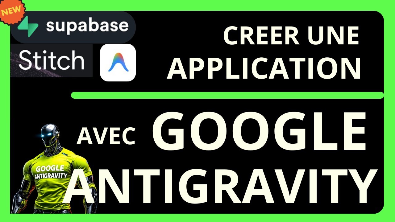 iadigitalweb's tweet card. Comment créer une application avec Google Antigravity, google Stitch...