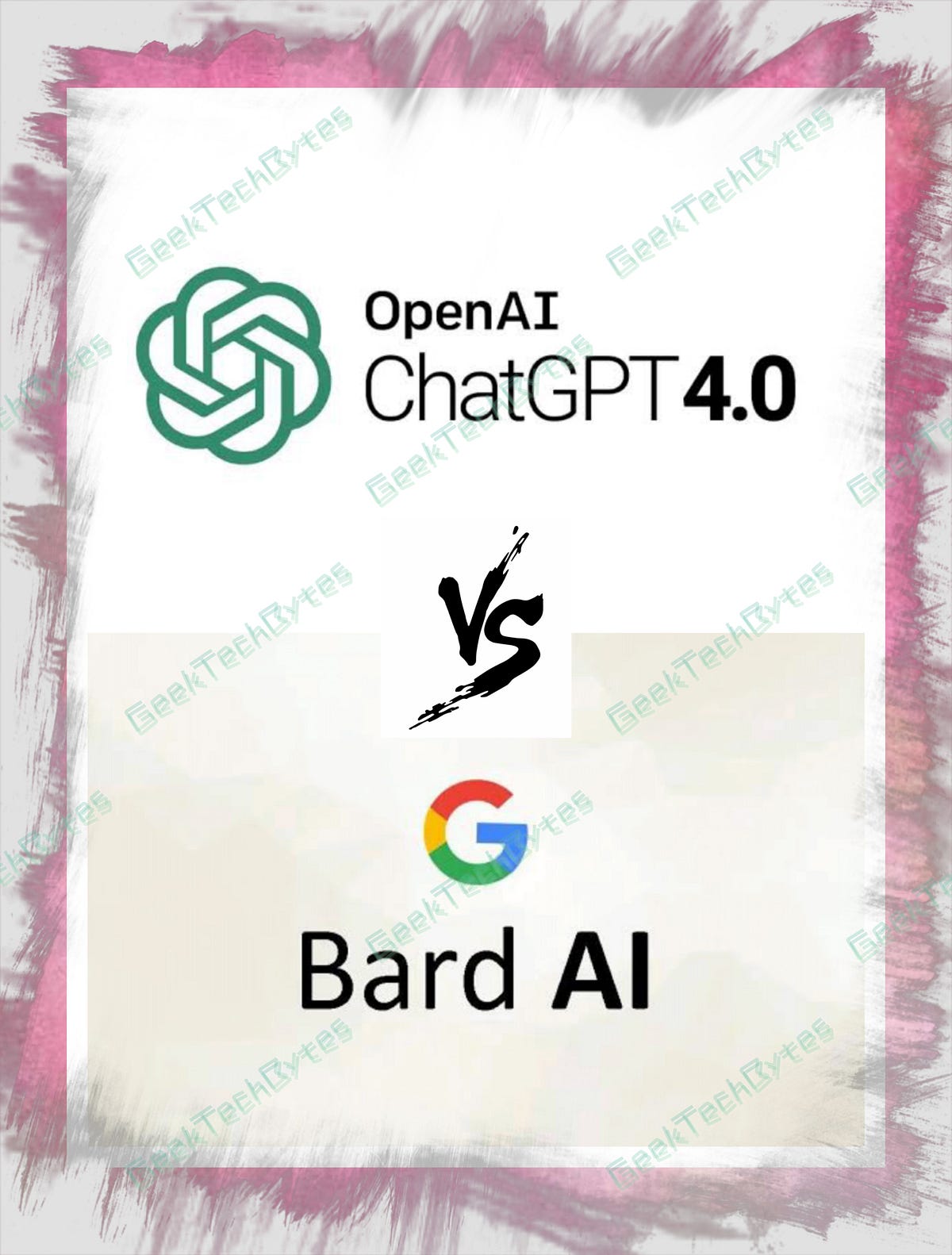 geektechbytes's tweet card. ChatGPT vs BardAI