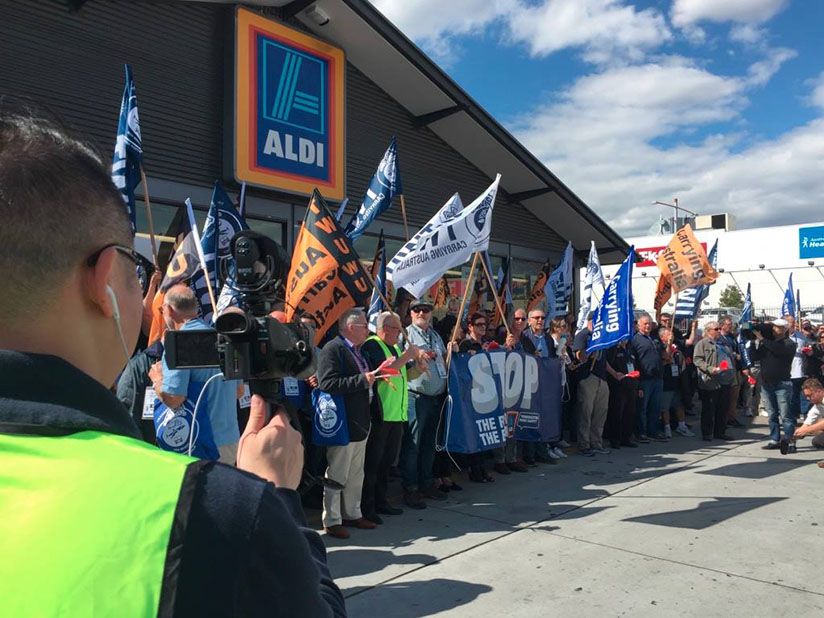 TransHelp's tweet card. Legal proceedings by Aldi against the Transport Workers Union (TWU) have commenced today in Supreme Court, which the union says “could have far reaching consequences for anyone who wants to protest...