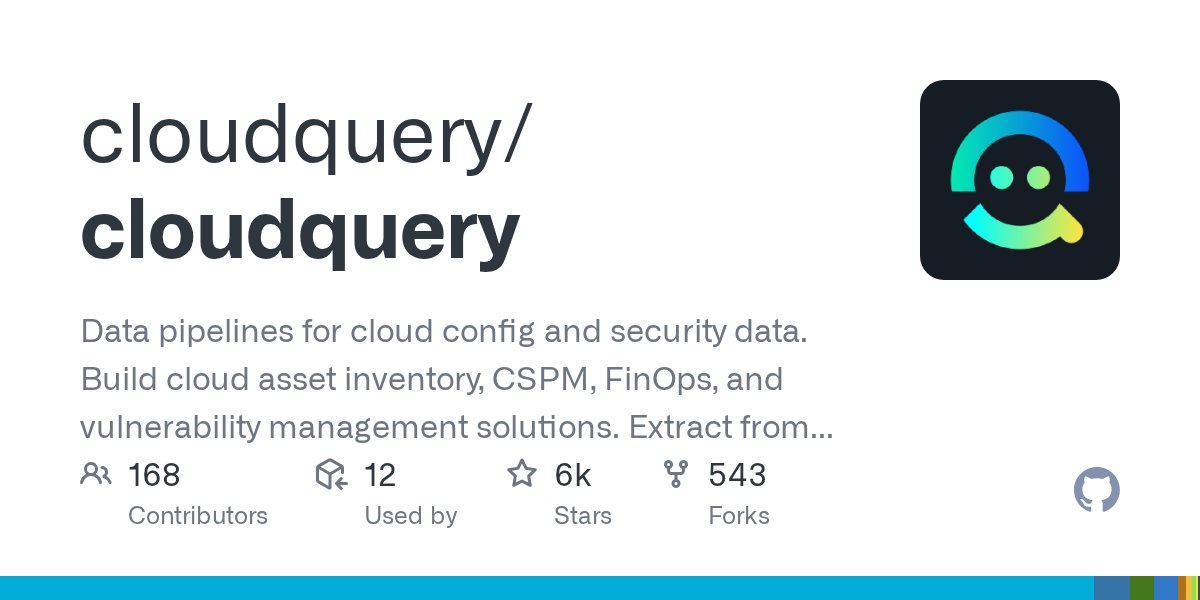 osquery's tweet card. Data pipelines for cloud config and security data. Build cloud asset inventory, CSPM, FinOps, and vulnerability management solutions. Extract from AWS, Azure, GCP, and 70+ cloud and SaaS sources. -...