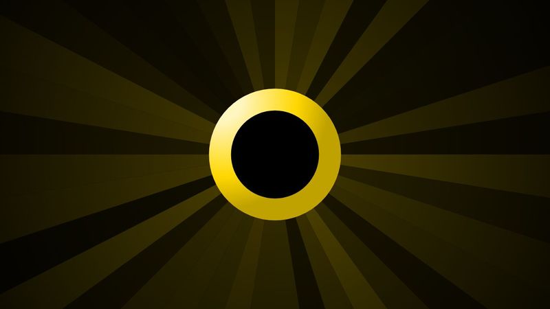 Dr_Abstract's tweet card. Here we use ZIM RadialColor() to create a shiny ring with 27% the code of the HTML CSS example for the CodePen Challenge. And we add some animated ray...