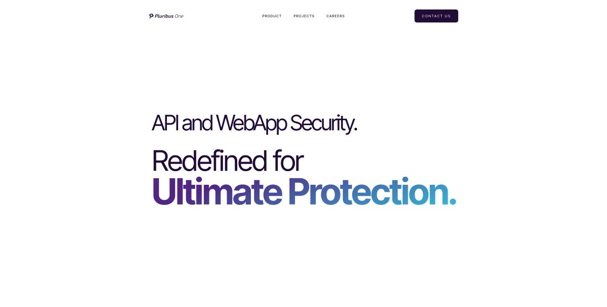 pluribus_one's tweet card. API and WebApp Security. Redefined for Ultimate Protection.