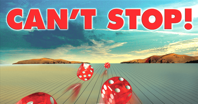 eddieb_41's tweet card. Roll dice to claim three columns. Risk everything earned this turn with each roll.