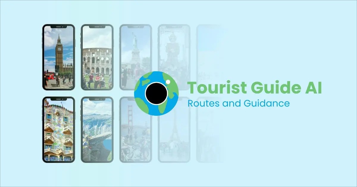 VibeCodingList's tweet card. Tourist Guide AI is a mobile app that generates routes and provides assistance as a tourist guide, by taking pictures to monuments and getting audio explanations