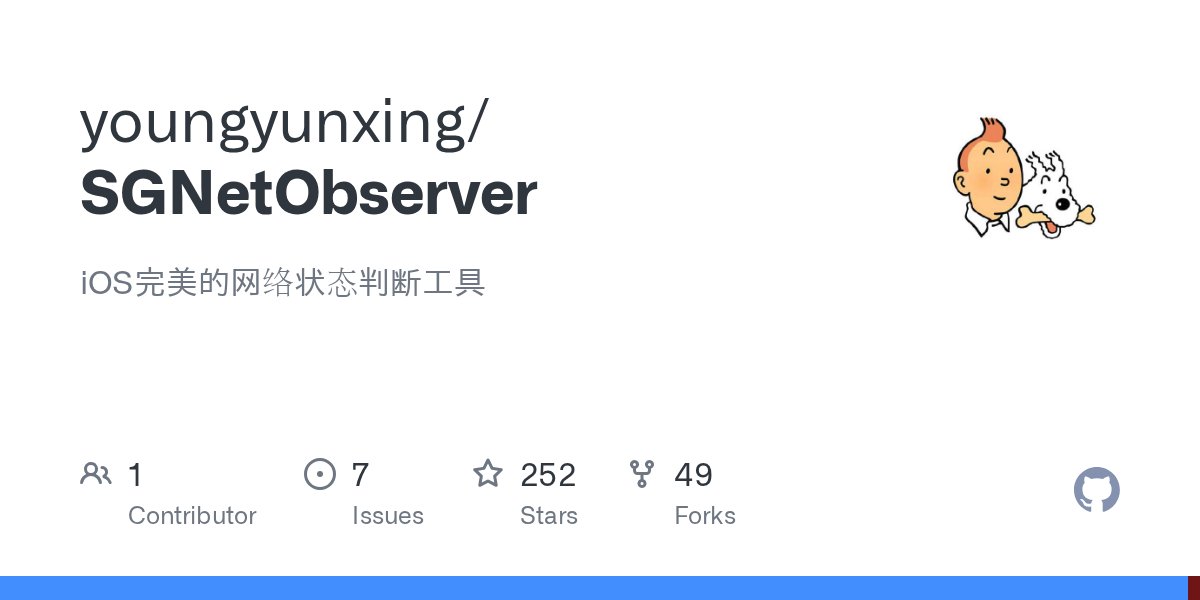iosdevio's tweet card. iOS完美的网络状态判断工具. Contribute to youngyunxing/SGNetObserver development by creating an account on GitHub.