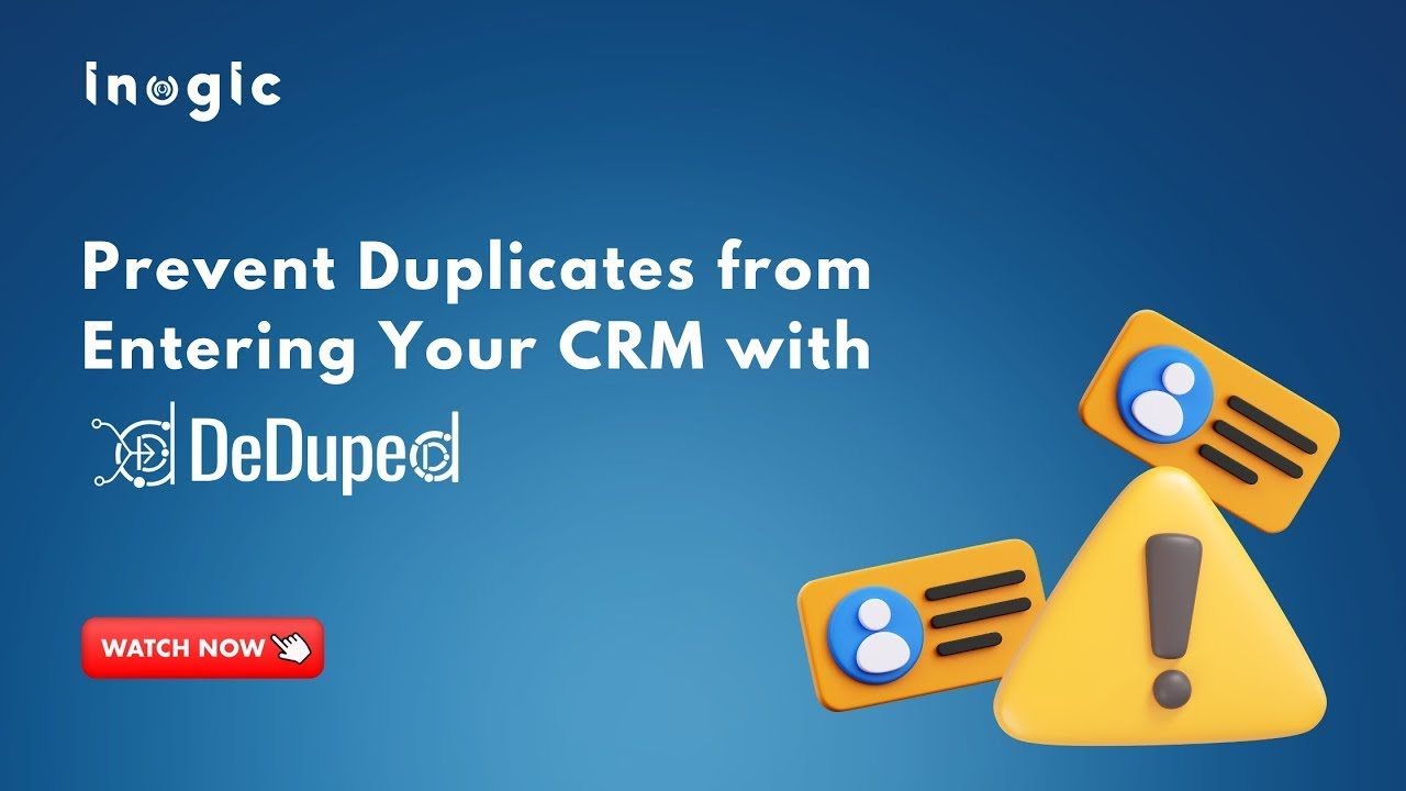 inogic's tweet card. How To Stop Data Duplication In CRM | DeDuped