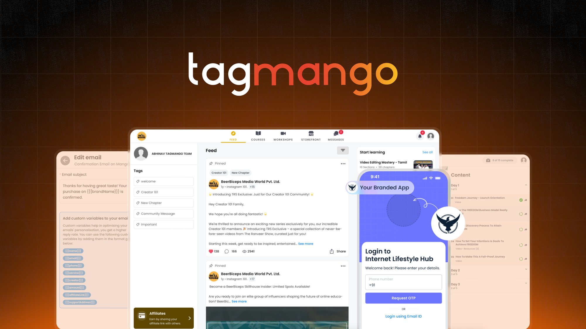 deals_saas's tweet card. Monetize your expertise and build a community with this branded platform for launching courses. Discover the best deal for TagMango on AppSumo today.