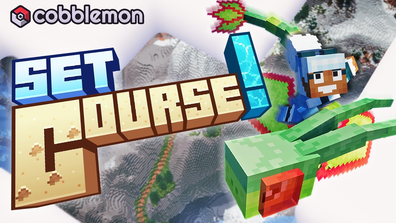 CobblemonMod's tweet card. Official Trailer for Cobblemon 1.7 - Set Course! Update