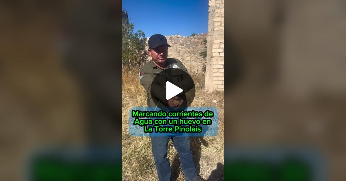 CristinaFigliol's tweet card. 33.8K me gusta, 952 comentarios. "Marcando corrientes de agua subterráneas con un huevo en La Torre Pinolais @PINOLAIS OFICIAL @PINOLAIS"