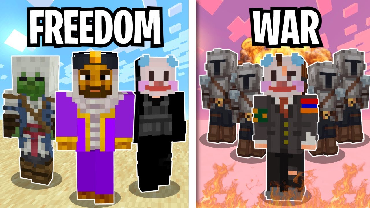 defnding's tweet card. I SURVIVED Ish's 1000 PLAYERS Civilization in MINECRAFT...