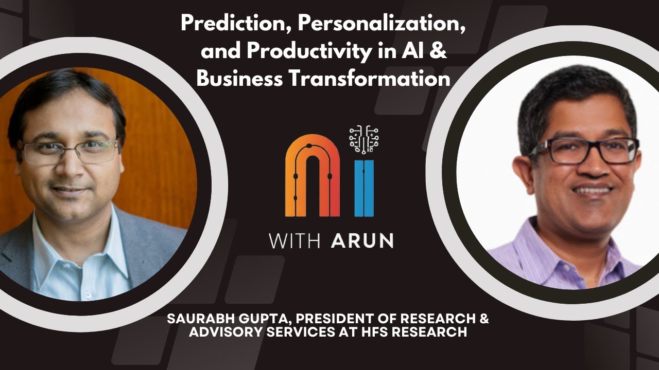 aruntrivedi's tweet card. Services as Software & 3Ps of AI Business Value - Saurabh Gupta, HFS...