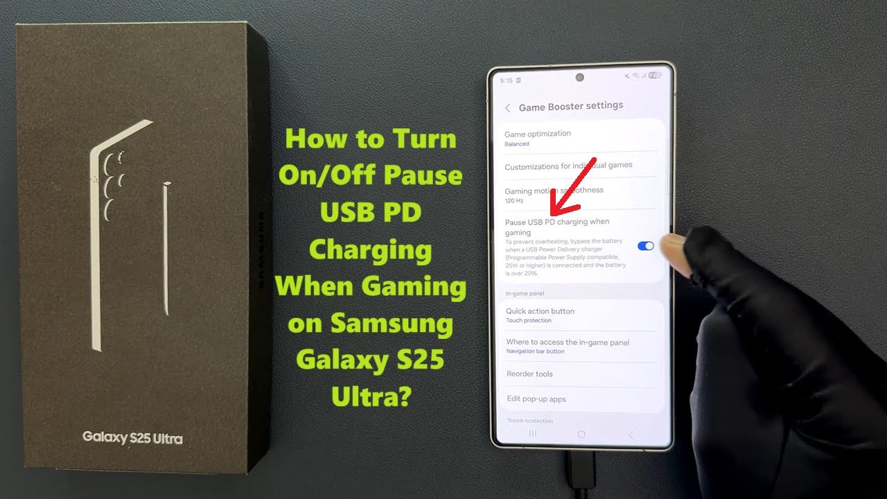 TechMeSpot's tweet card. How to Turn On/Off Pause USB PD Charging When Gaming on Samsung...