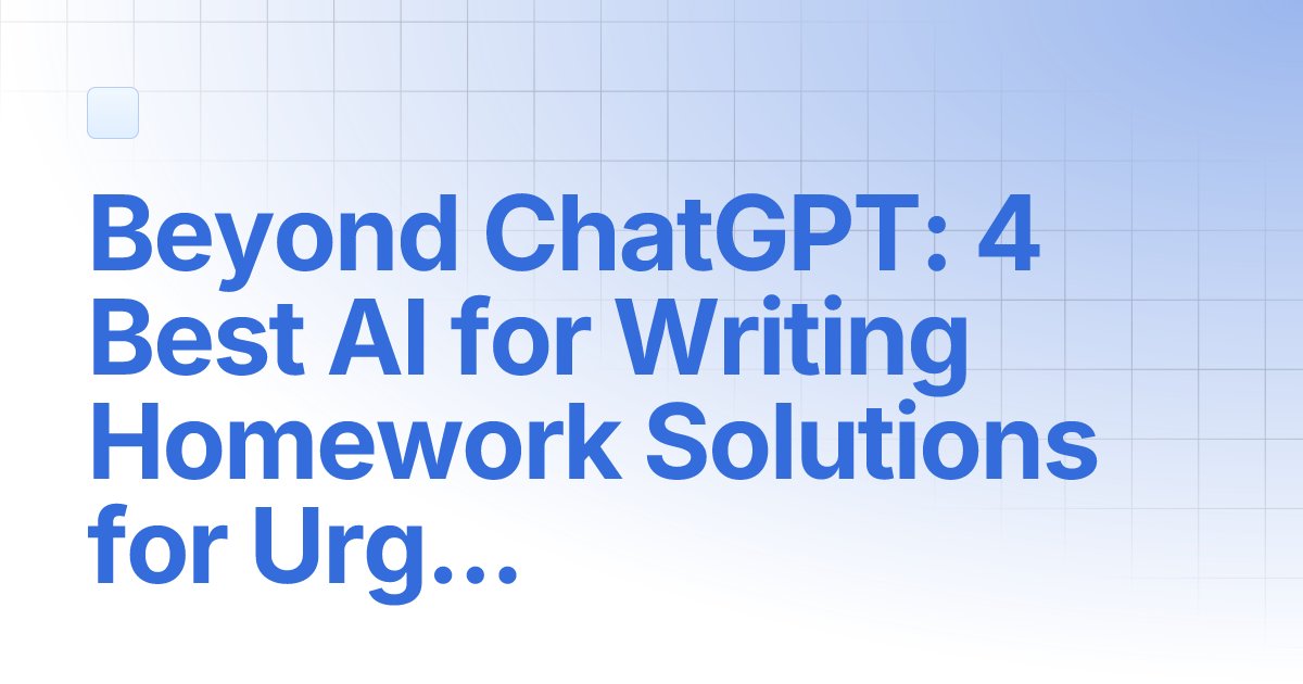 AlbertBarkley's tweet card. Read this article to explore the best AI for writing homework that can help you in doing urgent tasks fast and in a precise manner. In this 2025 review, we discover the best-performing tools that make