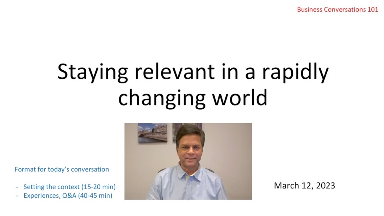 anand1agarwal's tweet card. Staying Relevant In A Rapidly Changing World