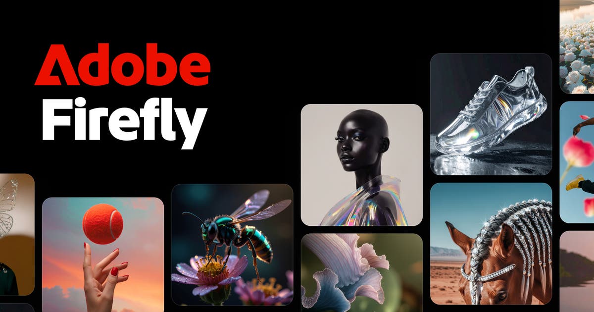 Adobe's tweet card. Create stunning images, audio, and now video, all in one place, with Adobe Firefly. Go from ideation to production seamlessly with commercially safe Firefly models.