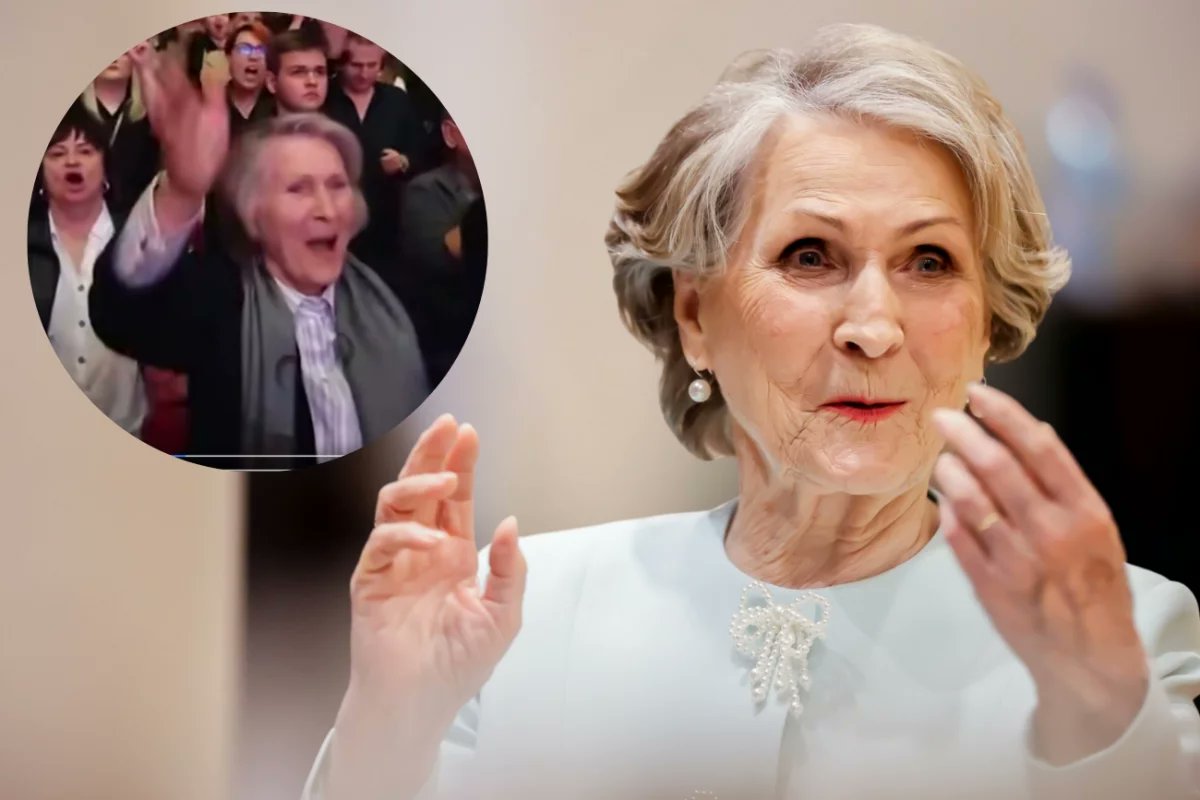 natematpl's tweet card. Irena Santor wybrała się na koncert zespołu Lady Pank w Krakowie i... świetnie się bawiła. Widać to na opublikowanym przez grupę wideo. Legendarna artystka, która kilka miesięcy temu skończyła 90...