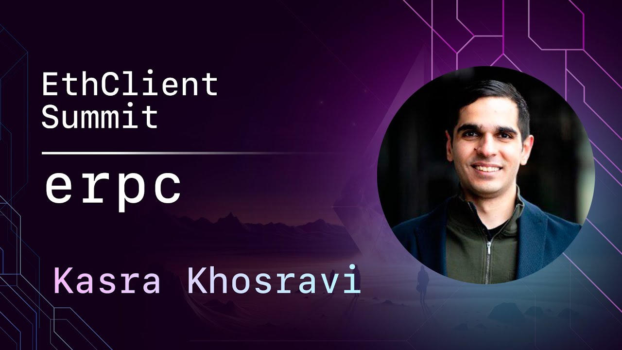 ethclientsummit's tweet card. erpc: Solving Ethereum RPC Reliability Challenges - Kasra Khosravi -...