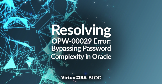 XTIVIA's tweet card. Resolve OPW-00029 error for SYS user by bypassing Oracle 12c+ password complexity with 'format=12' flag for simpler passwords.