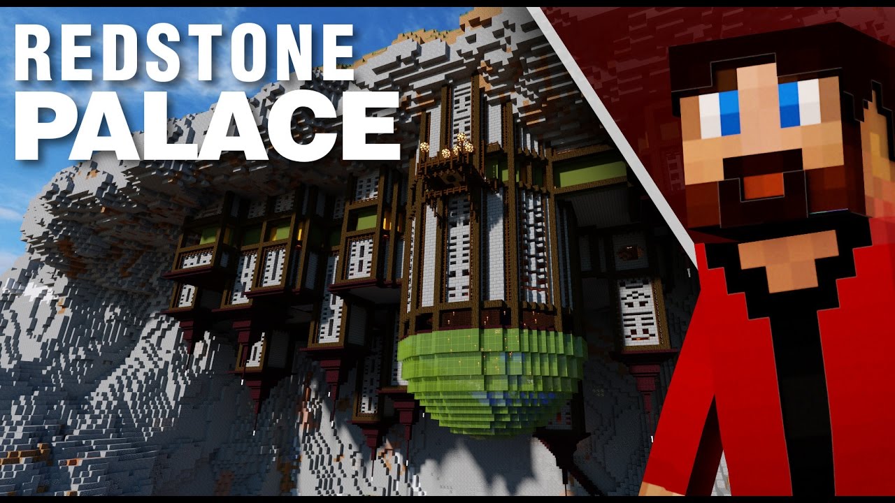 CrushedPixel's tweet card. Mumbo's Insane Build Challenge | Redstone Palace