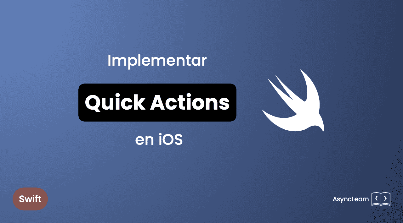 AsyncLearn's tweet card. Las Quick Actions (o Acciones Rápidas) en iOS son una característica que permite a los usuarios acceder a funcionalidades específicas de una…