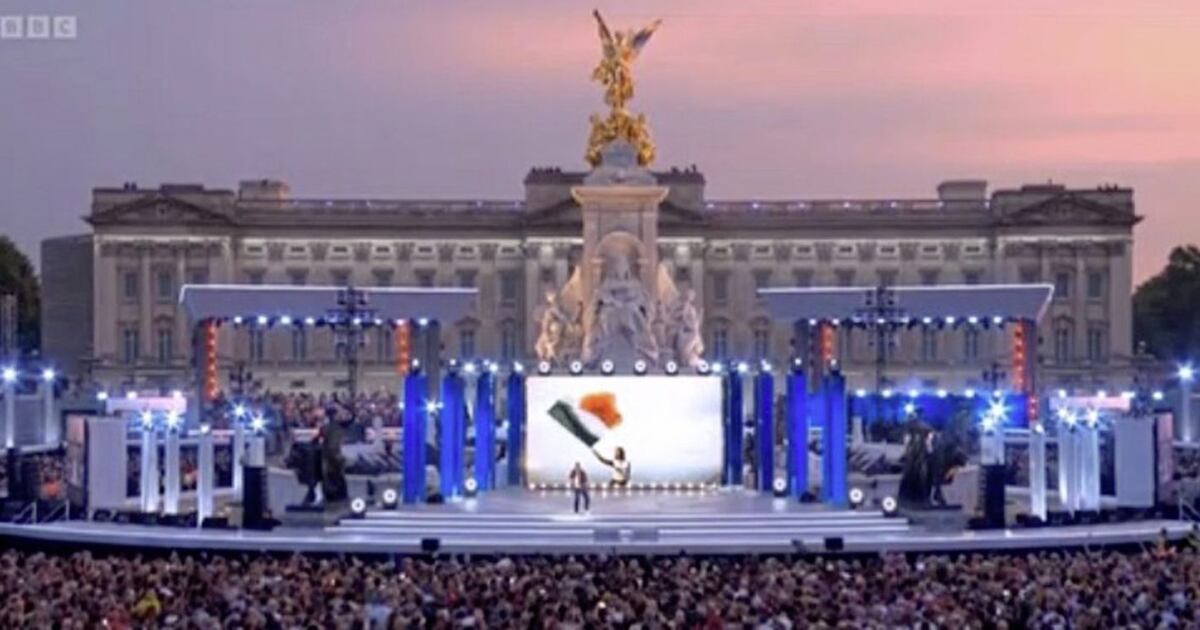 irish_news's tweet card. THE BBC has said it will edit footage available on its iPlayer service of the Queen's Platinum Jubilee concert after a video montage used a shot of an Irish tricolour to represent the north on stage.