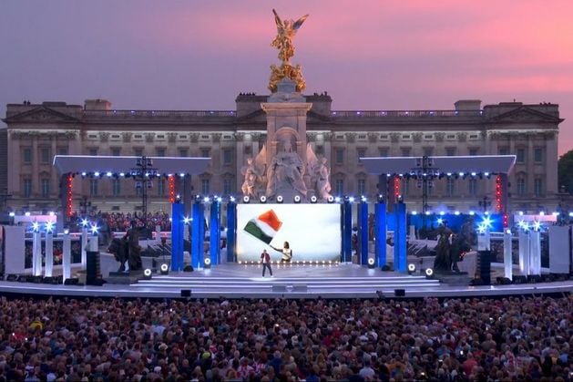 BelTel's tweet card. The BBC has apologised after an Irish tricolour was used to represent Northern Ireland during the Queen’s Jubilee concert at Buckingham Palace on Saturday.