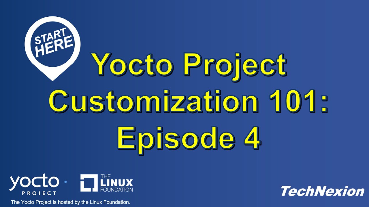 TechNexion's tweet card. Yocto Project Customization 101: Episode 4 (Image Customization)