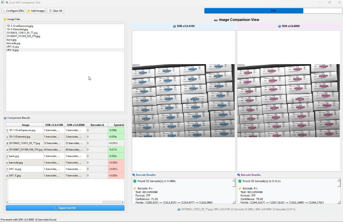 dynamsoft's tweet card. Learn how to build a comprehensive visual comparison tool for evaluating performance differences between SDK versions using Python, PySide6, OpenCV and Dynamsoft Capture Vision SDK.