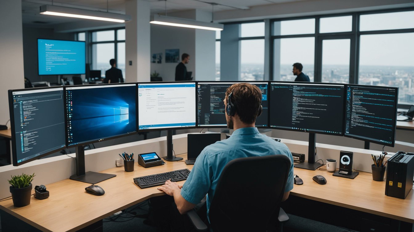 logicweb's tweet card. Learn how to seamlessly run a Linux Distro alongside Windows 11 using Windows Subsystem for Linux for enhanced productivity.