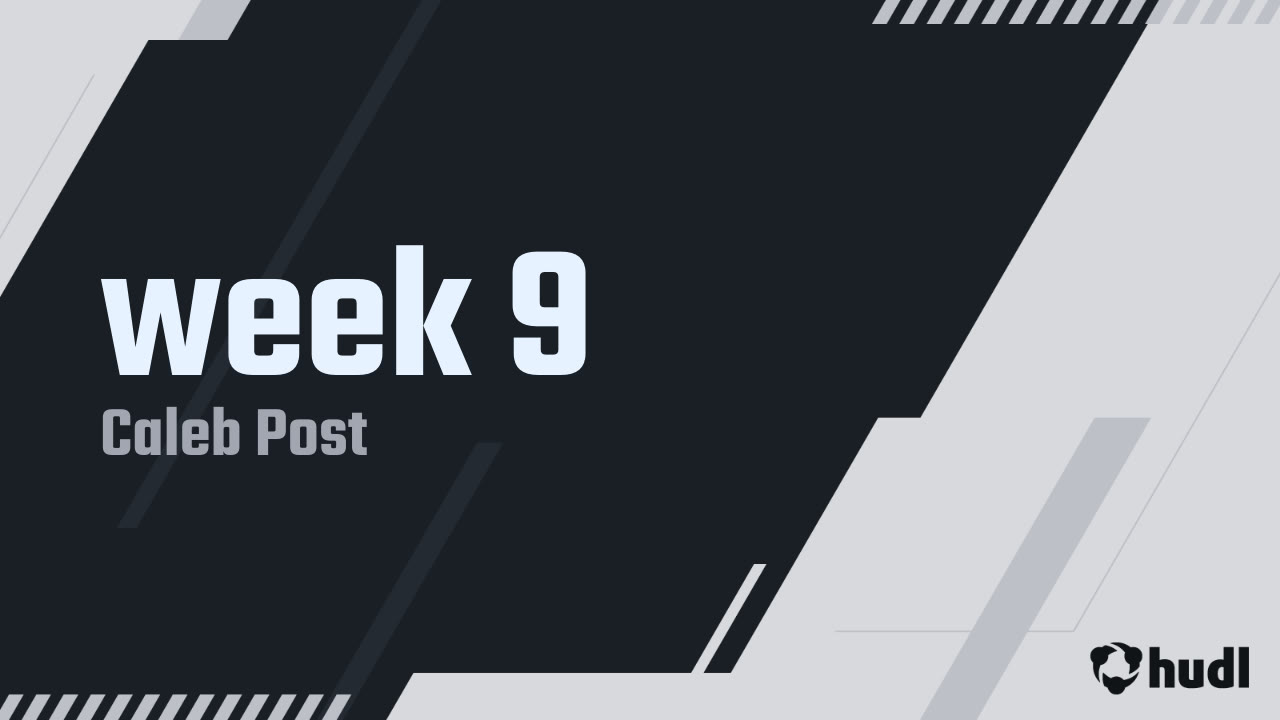 CalebPost's tweet card. week 9