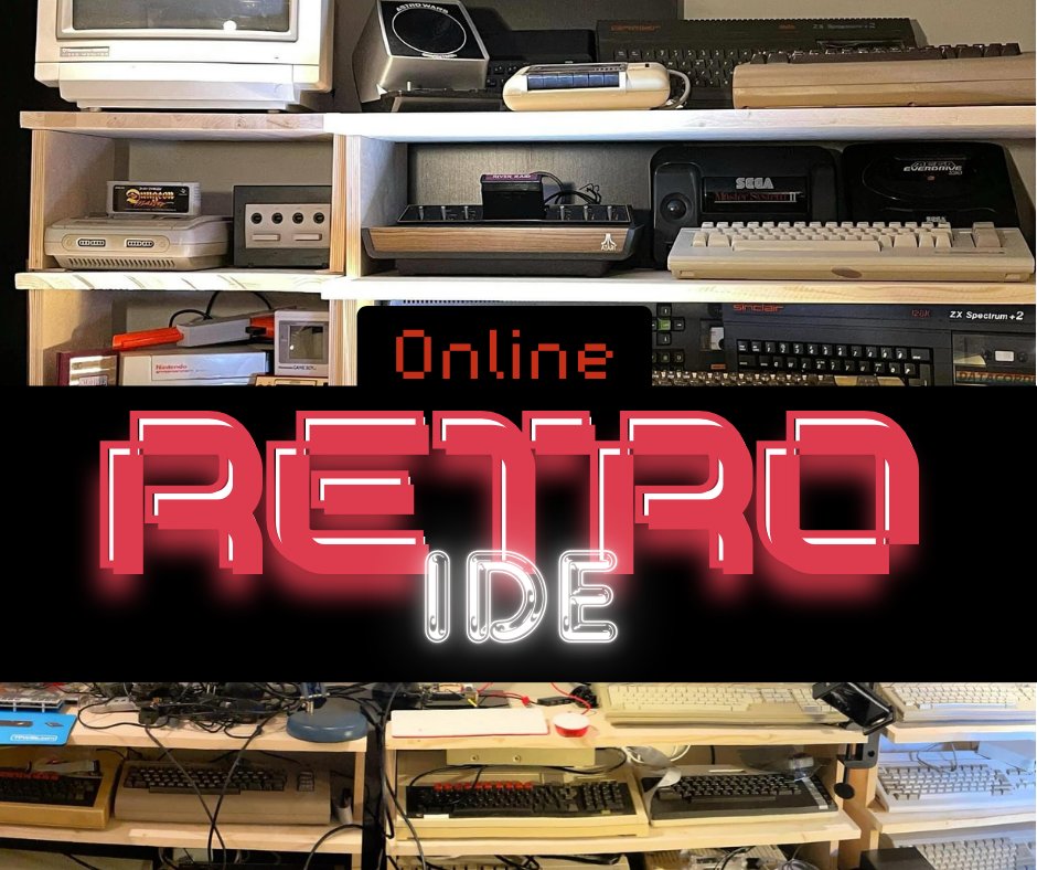 codepo8's tweet card. Edit, compile, and run retro code in the browser.