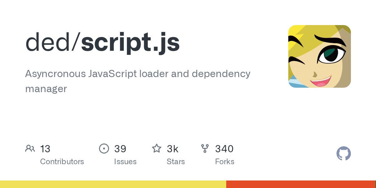 devopsninj4's tweet card. Asyncronous JavaScript loader and dependency manager - ded/script.js