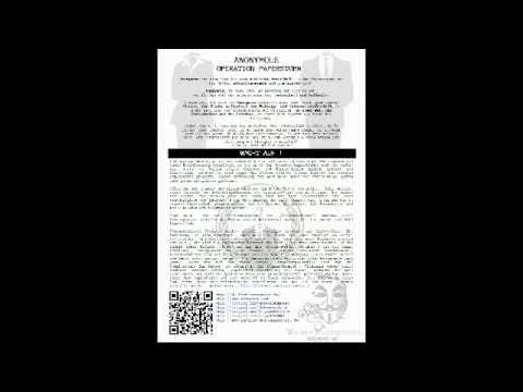 Anonymous_Nerd's tweet card. Anonymous - OP Paperstorm - Wacht auf !