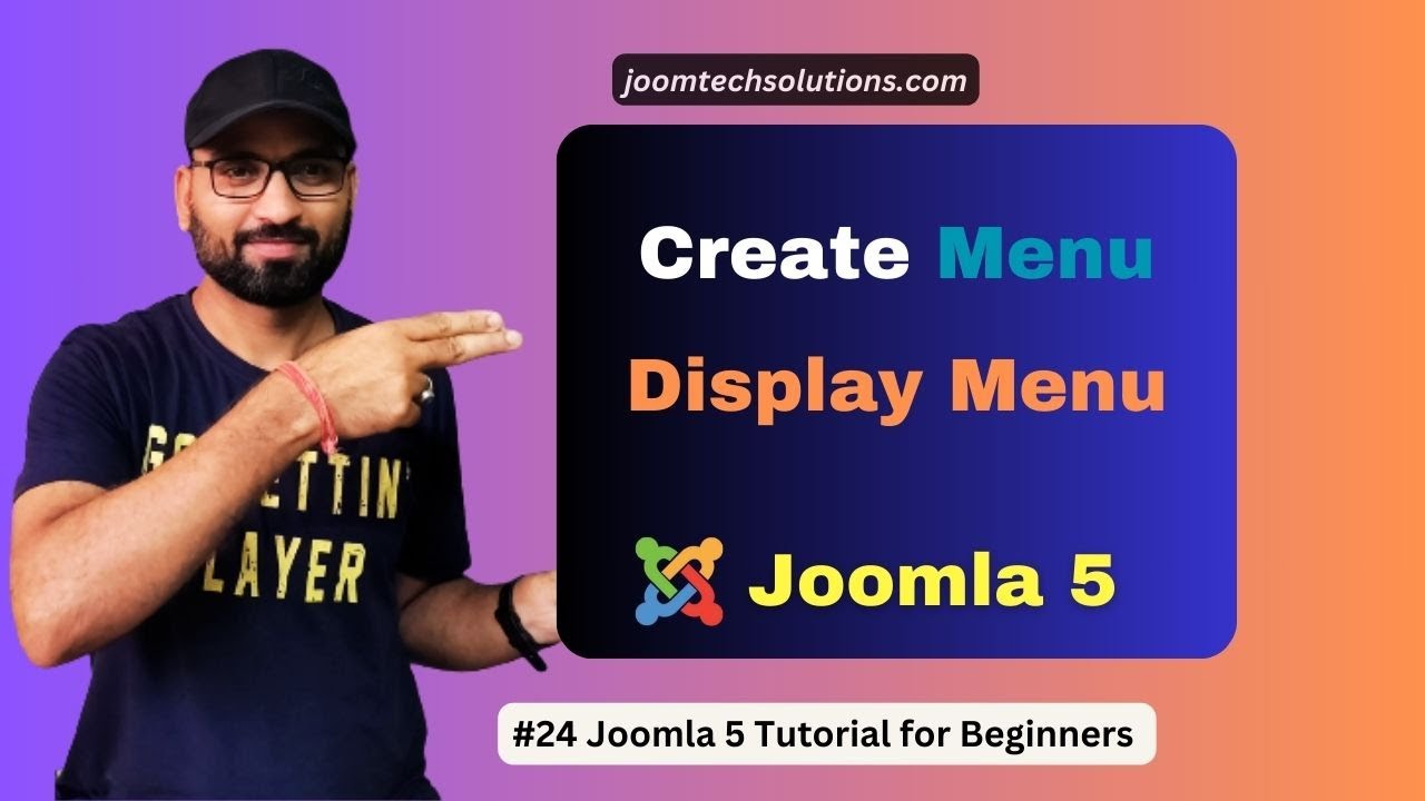 JoomtechS's tweet card. #25 How to create Menus in Joomla 5 #joomla5 #joomla #joomlatutorial