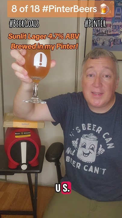 beergoals50's tweet card. 8 of 18 #PinterBeers! I brewed a Sunlit Lager by Pinter! Lager have...