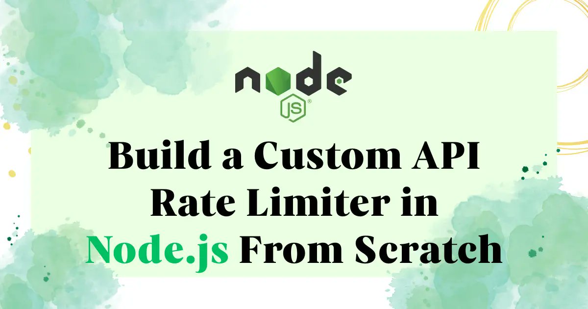 codewolfy_com's tweet card. Learn Rate Limiting in Node.js by building a custom API rate limiter from scratch, control traffic, stop abuse, and keep your Express apps.