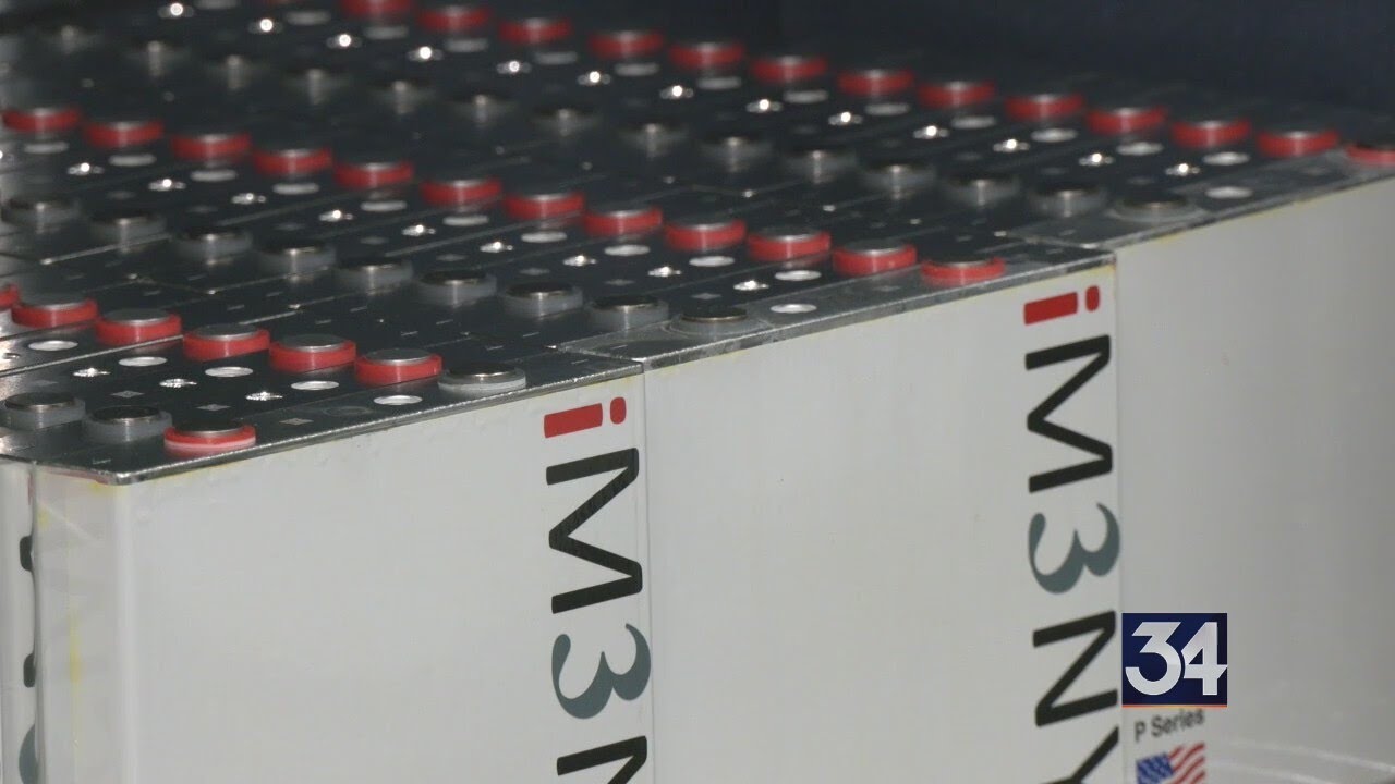 stringfellow__1's tweet card. Battery production resumes at iM3NY