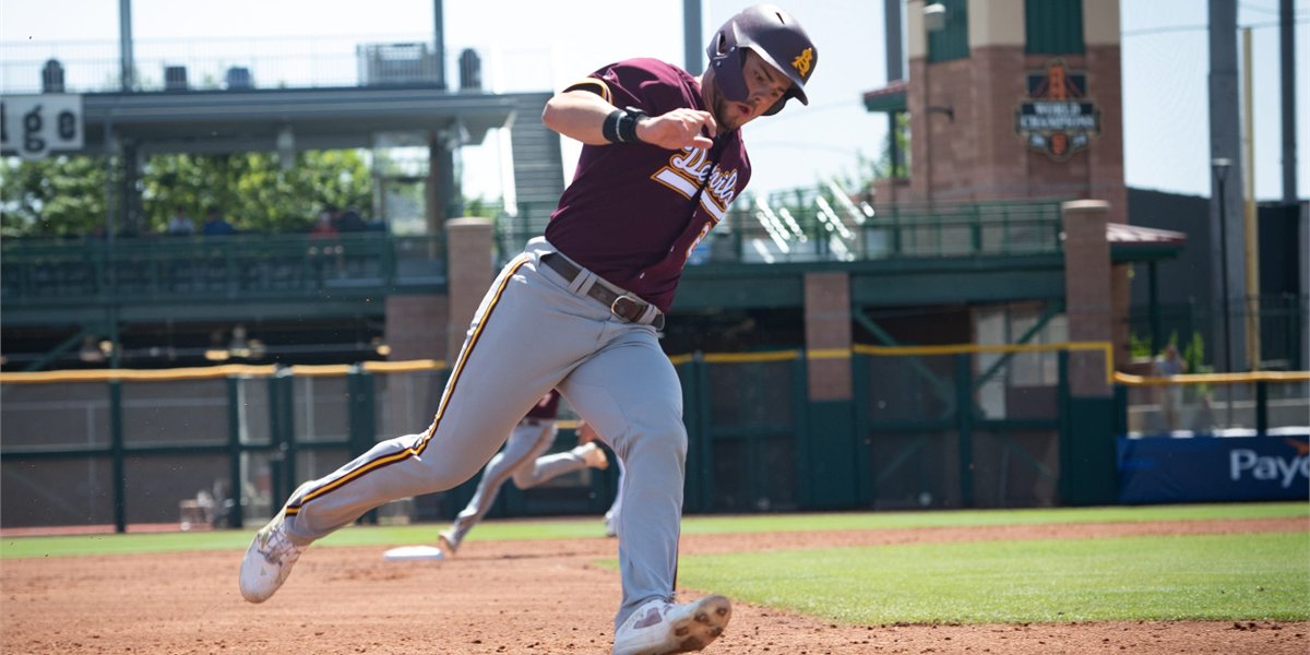ChrisKarpman's tweet card. The Sun Devils tied Arkansas with nine players taken in the first 10 rounds of the MLB Draft and also tied their all-time school record.
